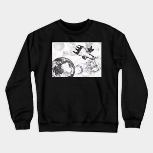 Laika in the Sky Crewneck Sweatshirt